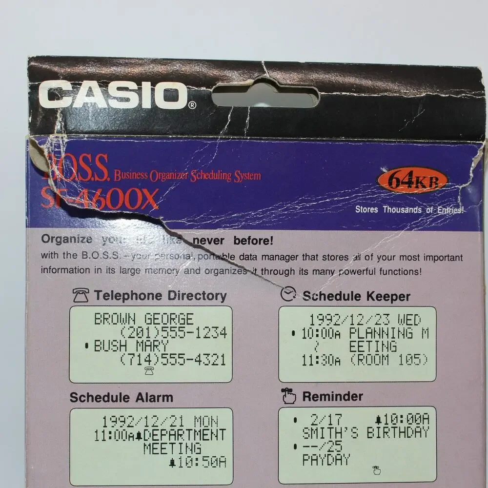 Casio BOSS SF-4600X PDA Computer Link Capable with Box and Instruction Manual